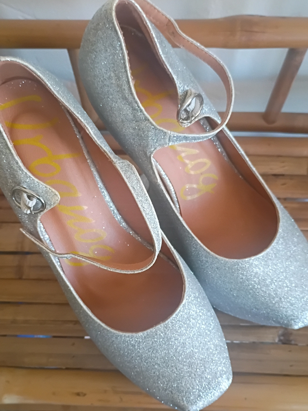 Vintage Urban OG Silver Glitter Mary Jane Wedge Heels (2010) - Picture 10 of 11